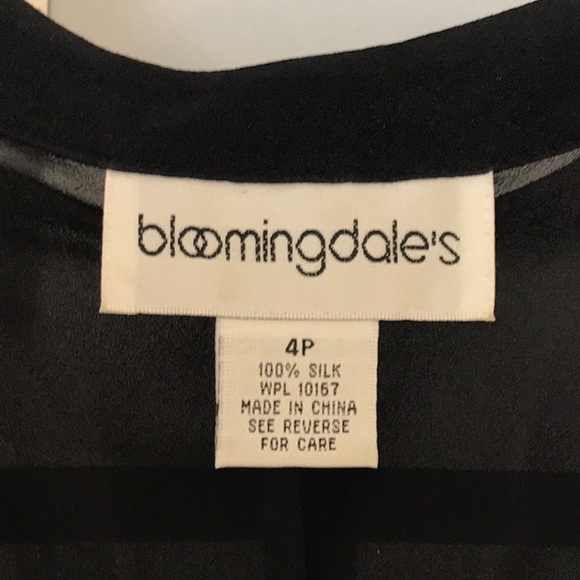 Vintage Bloomingdales silk black dress - Picture 5 of 5